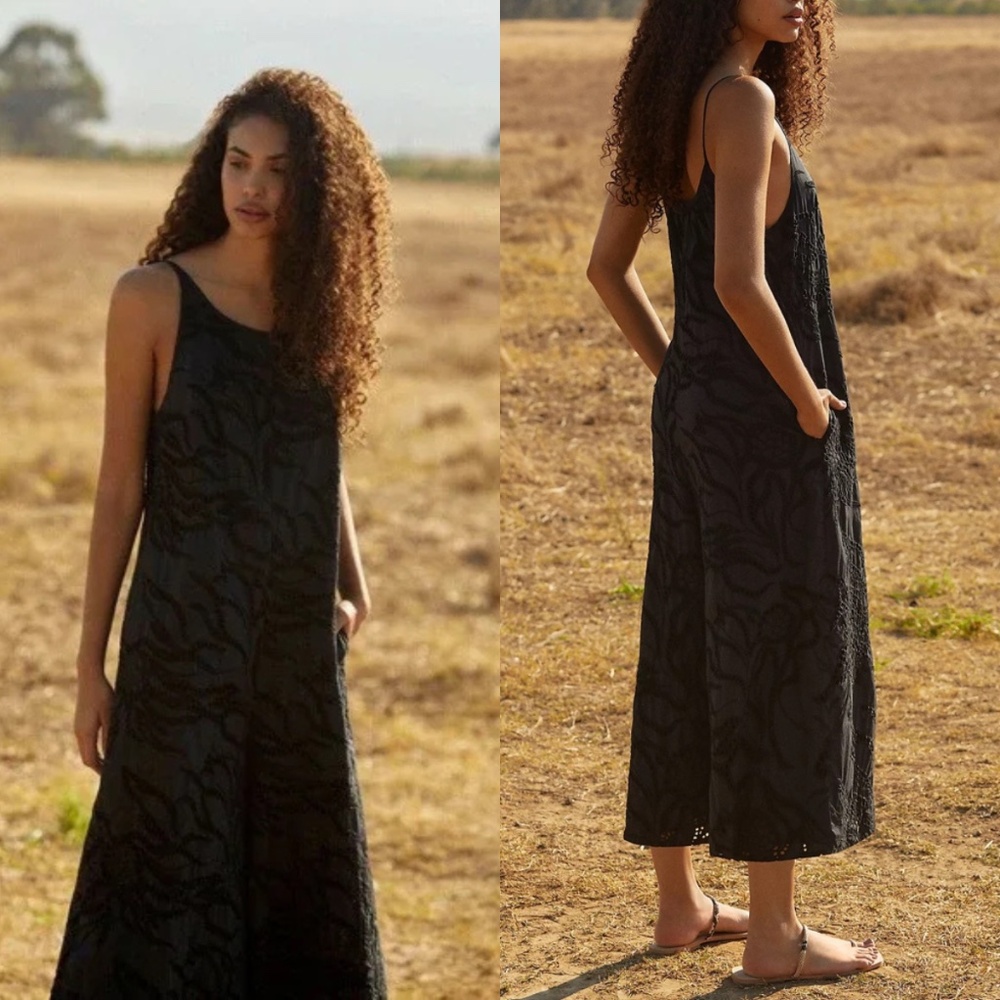 Anthropologie Maeve Chrysanthemum Wide-Leg Jumpsuit Size XS